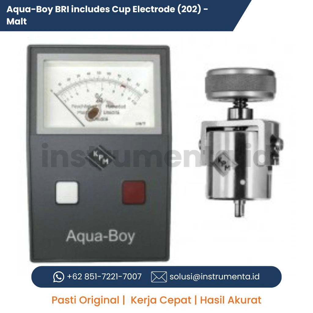 Distributor Aqua-Boy BRI Malt Moisture Meter with Cup Electrode Alat Ukur Kadar Air Malt Portable Industrial